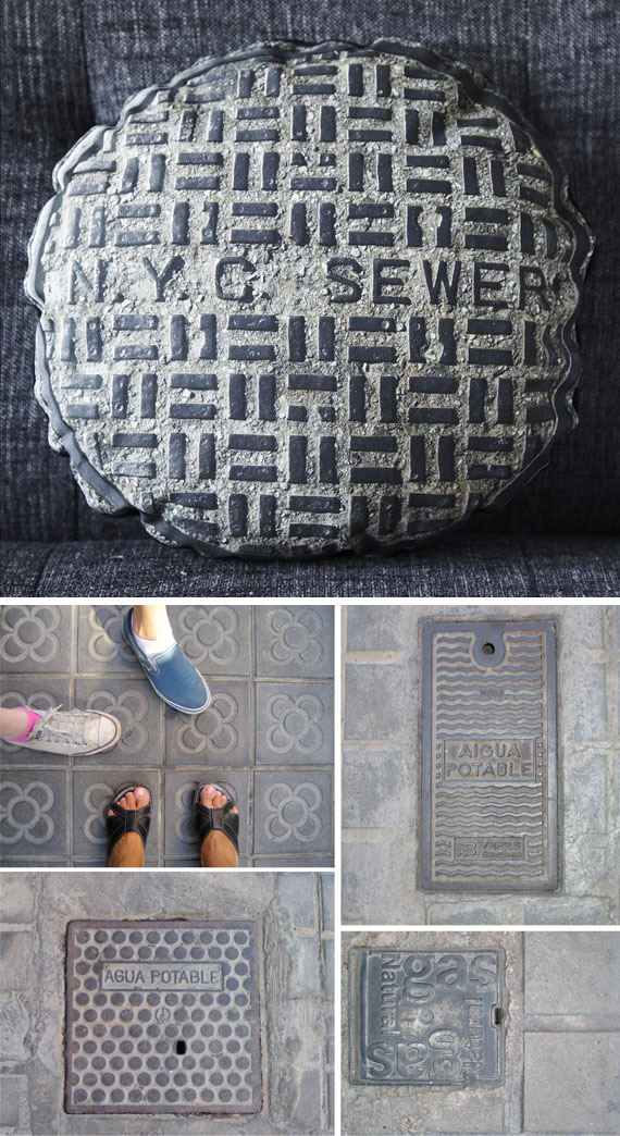 NYC Sewer Pillow