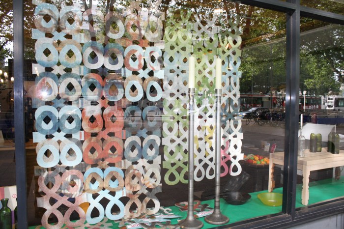 Industrial design, repurposed billboards into curtains Esther Derkx