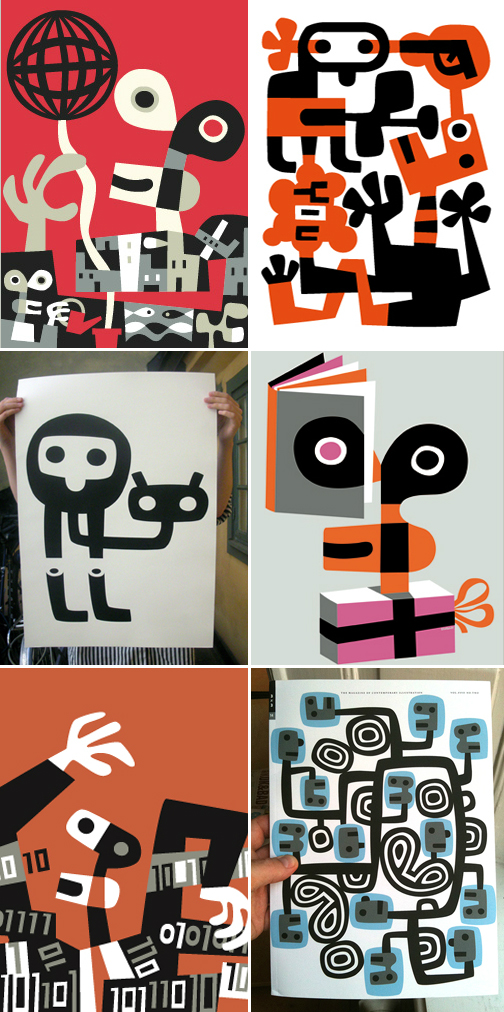 graphic design, contemporary illustration, prints