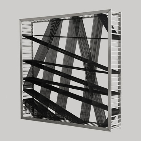 furniture design, industrial design, rope bookshelf