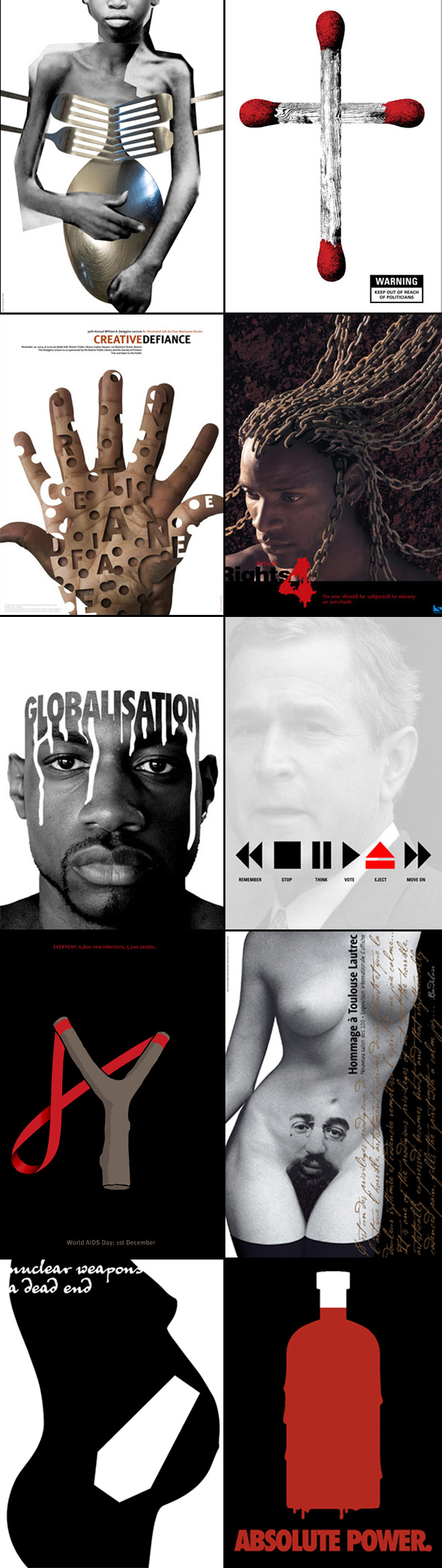 Human rights, political posters, social awareness, graphic design