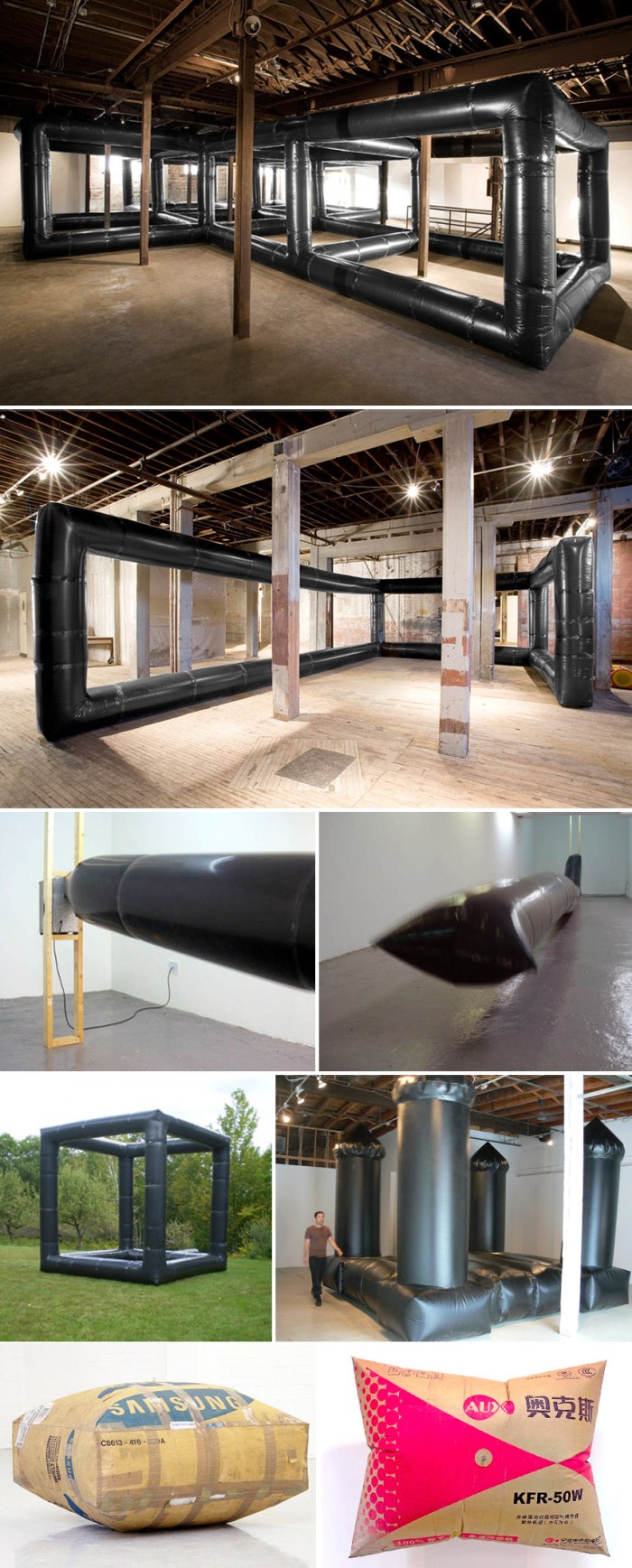 inflatable art installation, contemporary art, collabcubed