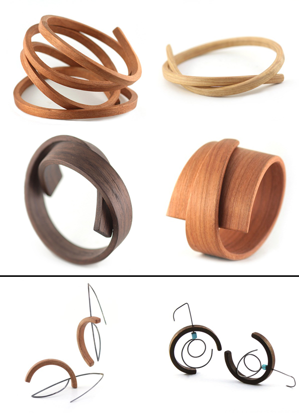 Contemporary wood jewelry-Reyes-collabcubed