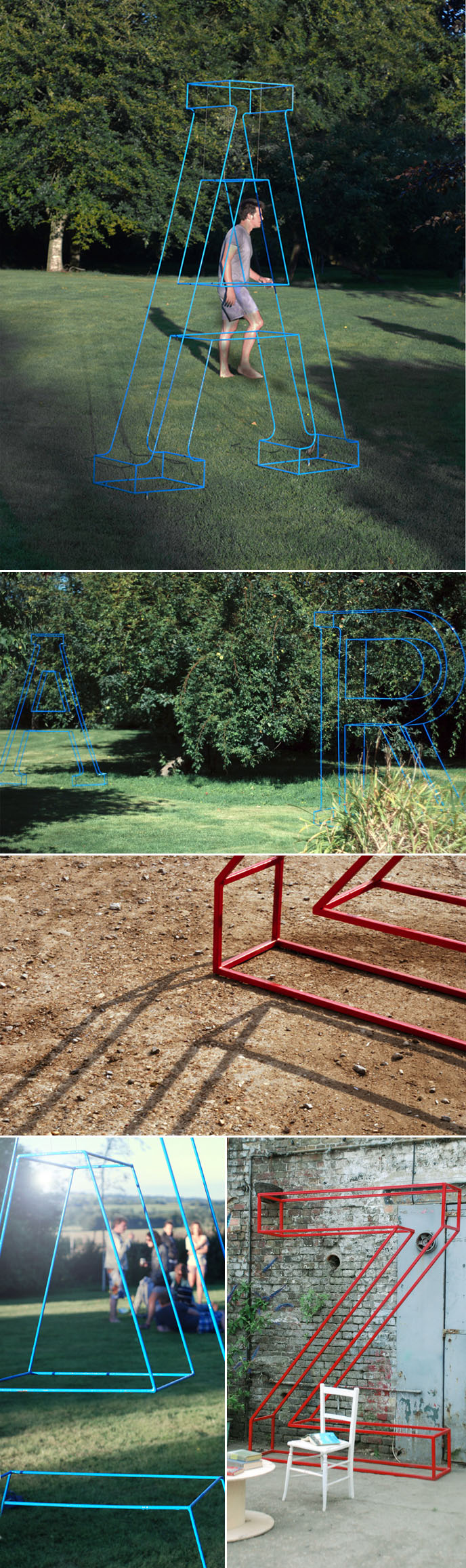 Type Sculptures, Typography, Giant Letters for Decorating