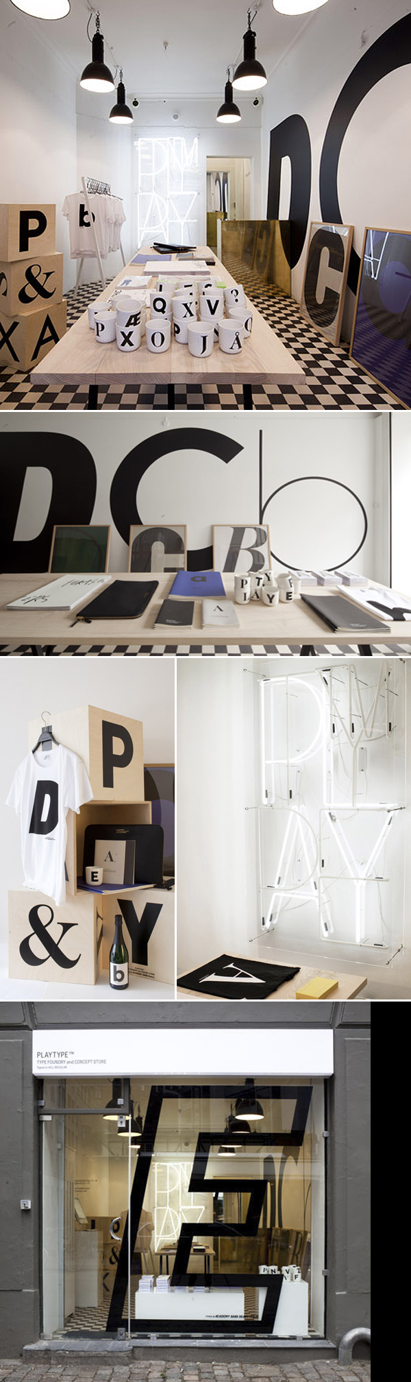 typography store, products with type, copenhagen, design store
