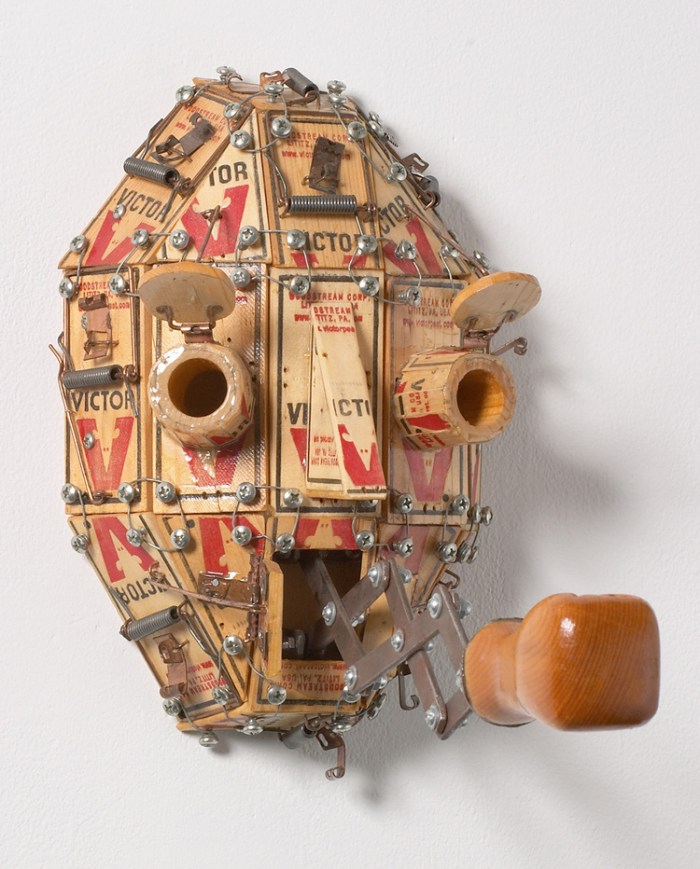 Masks, kinetic, interactive sculpture, witty art masks, mythology