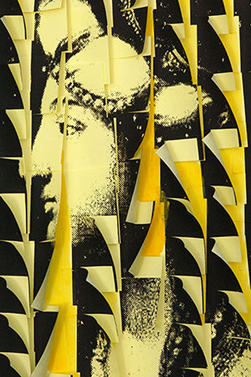 Post-it art, silk screen, pop art, Turkey