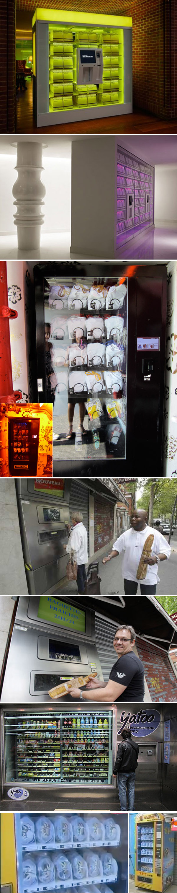 Cool Vending Machine, Fashion Week, Hudson Hotel, semi automatic, Mondrian, Baguettes
