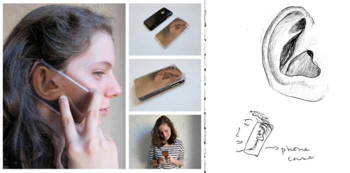 iPhone case, iphone 4, fun, gift, novelty, humorous, ear, Daniela Gilsanz