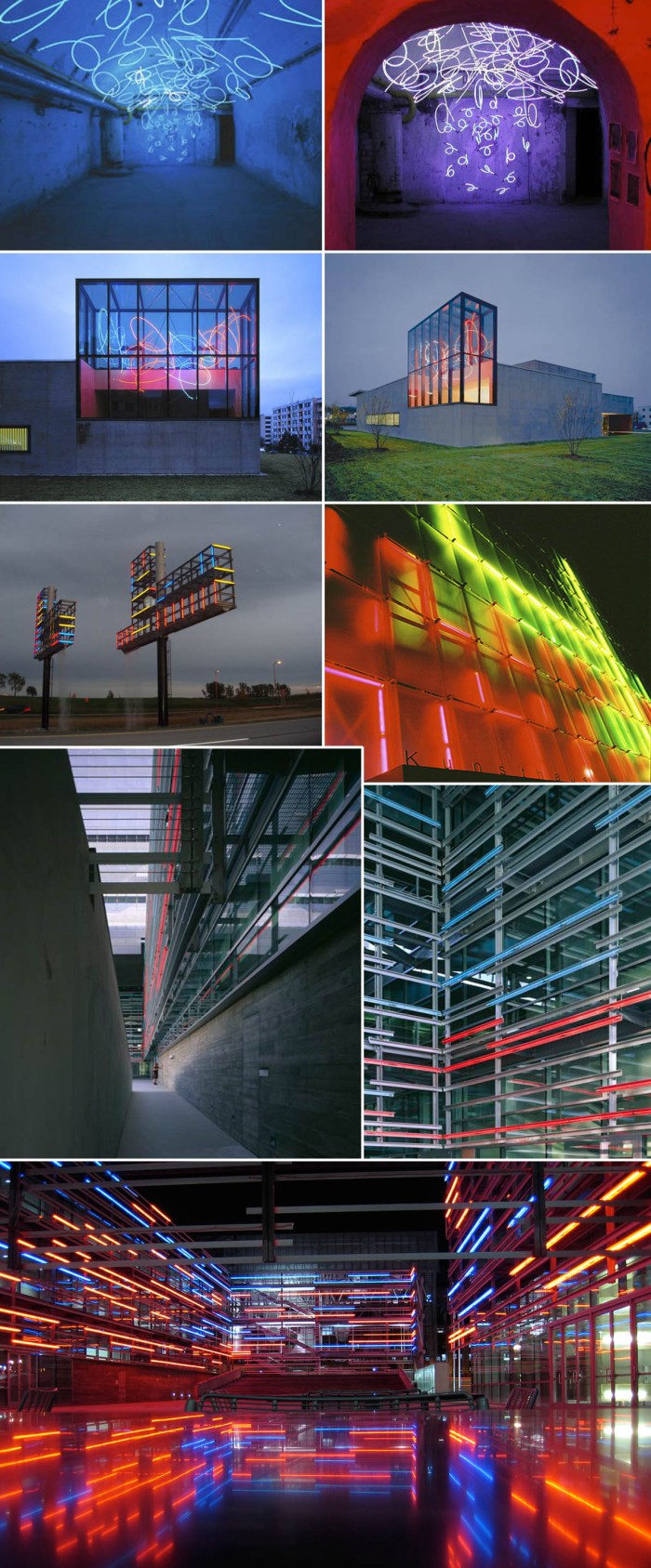 Light sculptures, installations, lumen, architecture, collabcubed