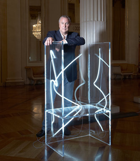 Bob Wilson, neon, Kartell, 7 Electric Chairs..As You Like It