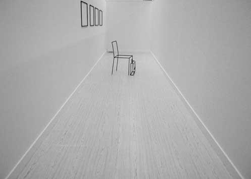 minimalist art, wire sculptures, Russian art, Moscow Gallery, collabcubed