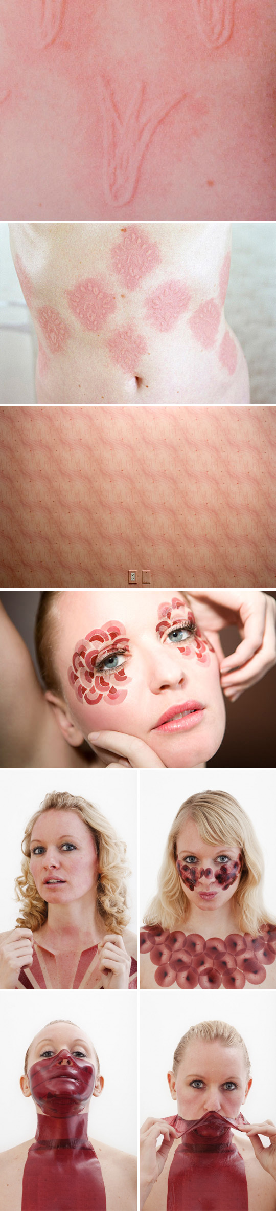 dermatographia, skin art, skin tattoos, Magnan Metz, photography, collabcubed