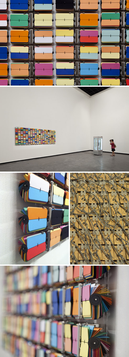 Art installation, Australian artist, flip-clocks, contemporary art