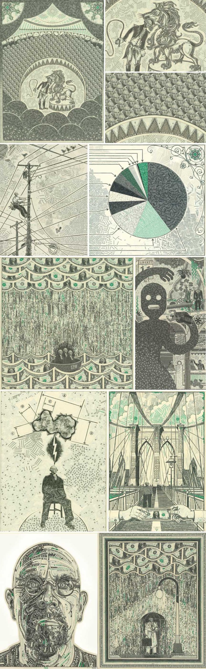 art, collage, currency, dollar bill, art and economy, paper art, money