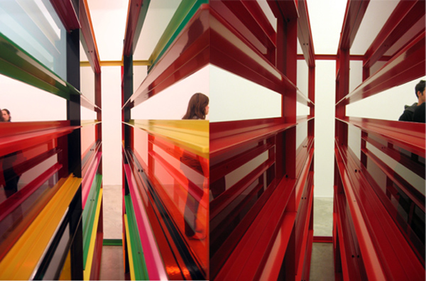 color art installation, contemporary art, typography