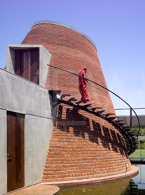 Drum House, Ahmedebad, India, Anekit Bhagwat, Bricks, collabcubed