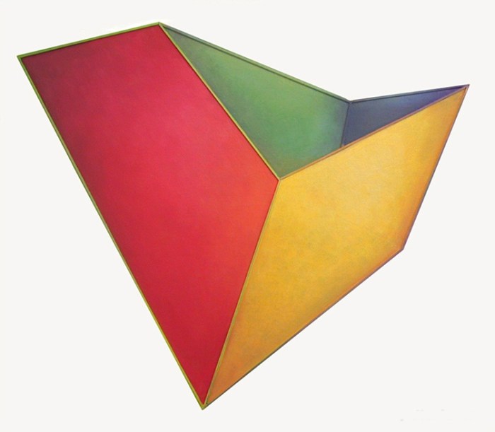 Yvette Cohen, NY artist, 3-D Paintings, Cassina exhibit