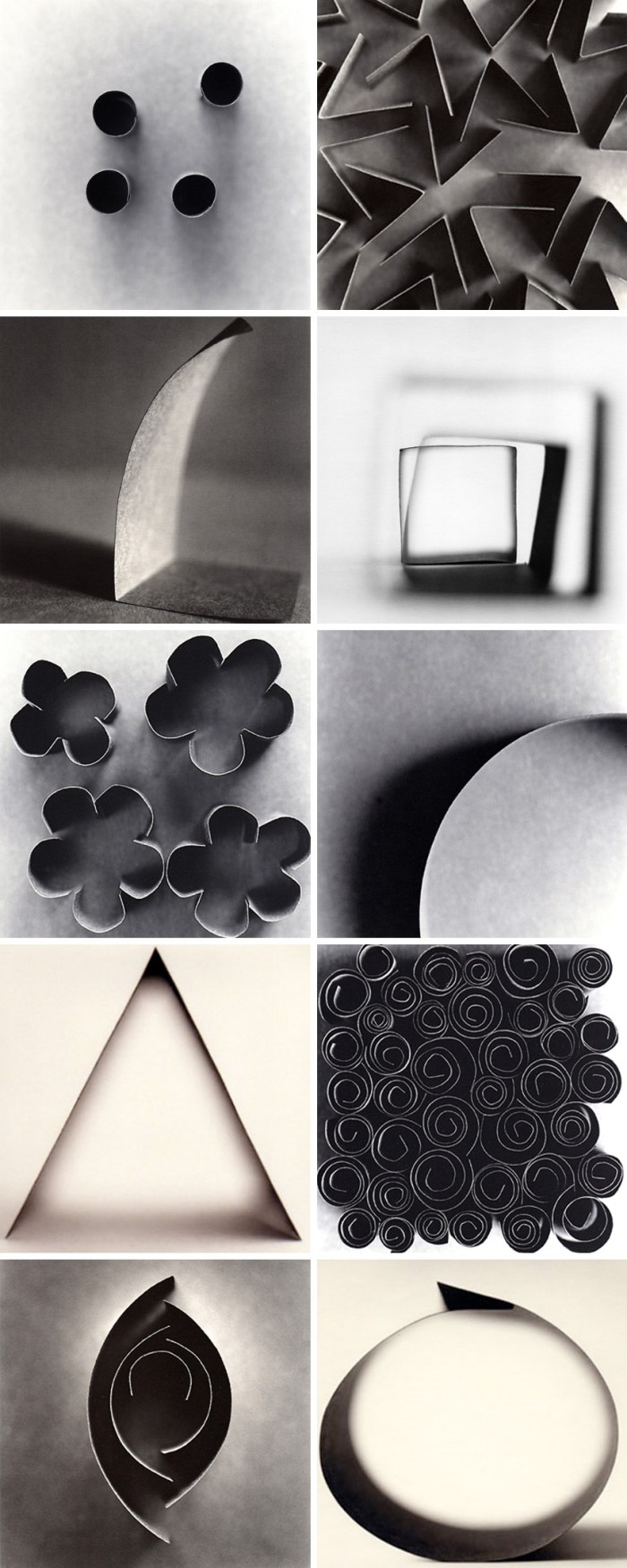 minimalist photographs, sepia, folded paper, Ion Zupcu, Romania