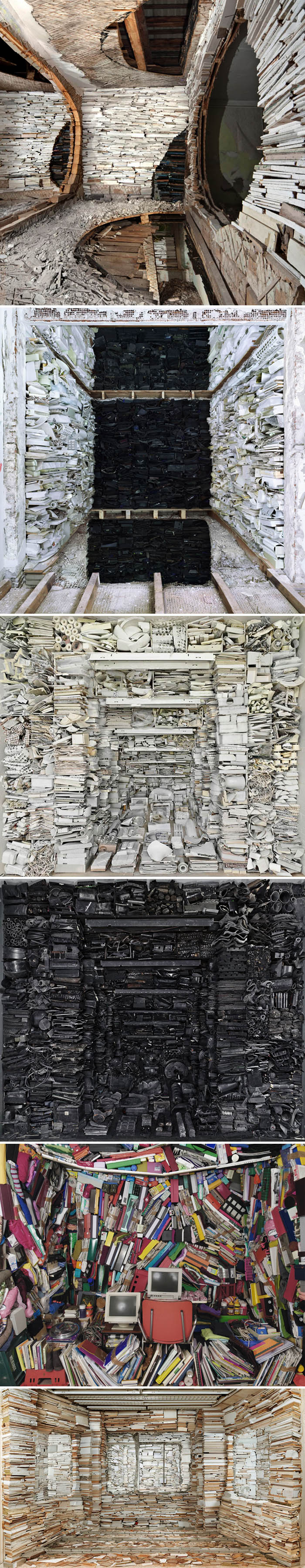 Dutch art, contemporary, inkjet prints, claustrophobic, clutter