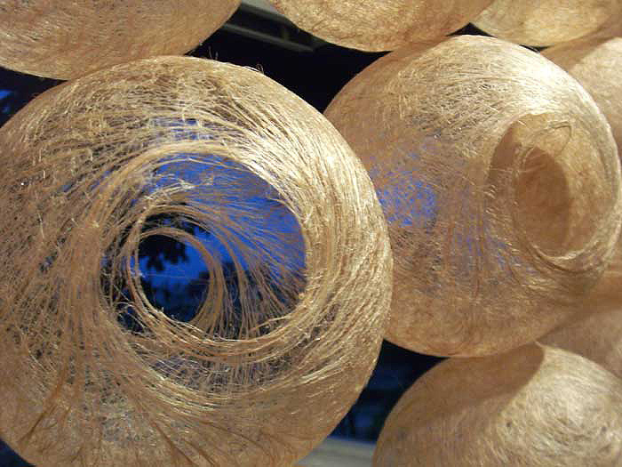 Jute, textile, soft sculpture, Japan society, naoko serino 