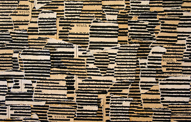 book text collages, redacted text, someguy, Brian Singer