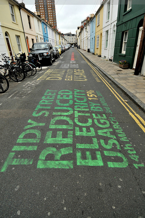 Energy consumption, info graphic, street art, Urbanized the film