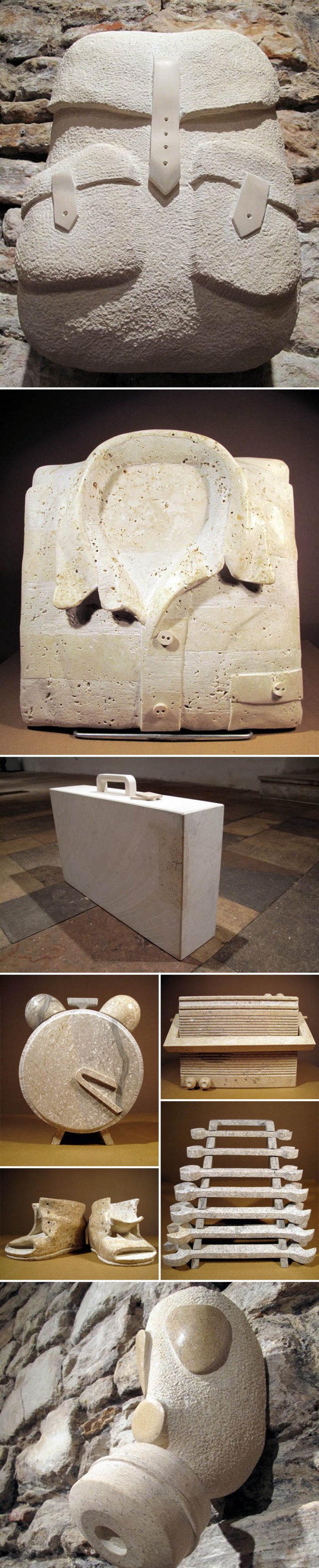 Everyday objects in sculpture, Romania contemporary art, collabcubed