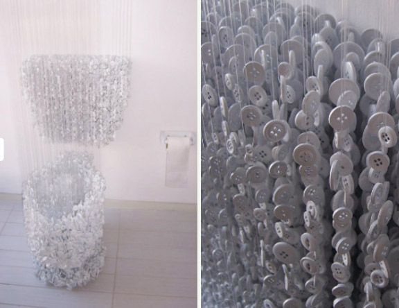 buttons, sculptures, Art Basel Miami, Augusto Esquivel, toilet sculpture, contemporary art, cool