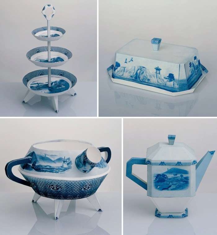 Willow Earthenware, The Blue and White Collection, Paper dishes, Fan Chon Hoo