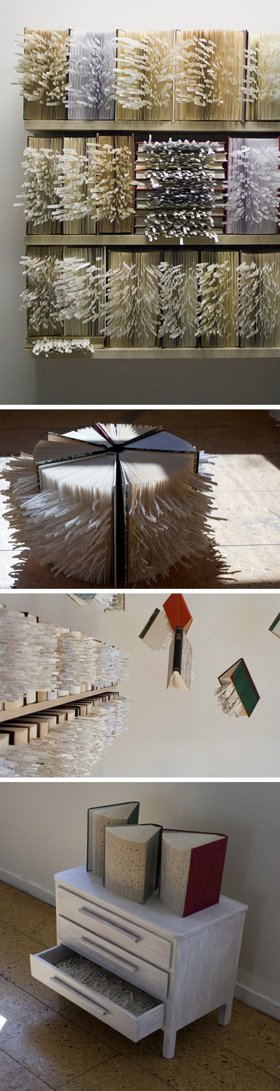 Book art, text, collage, contemporary sculpture, Iceland, Reykyavik, Weird Girls project