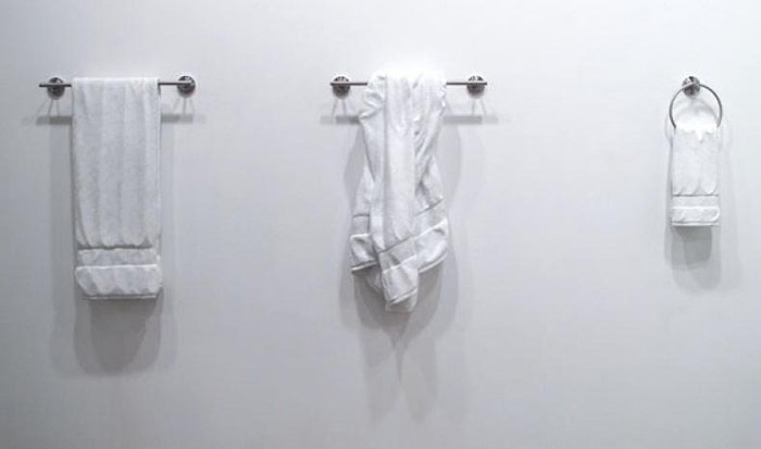 contemporary marble sculpture, towels, NYU Steinhardt. 80WSE