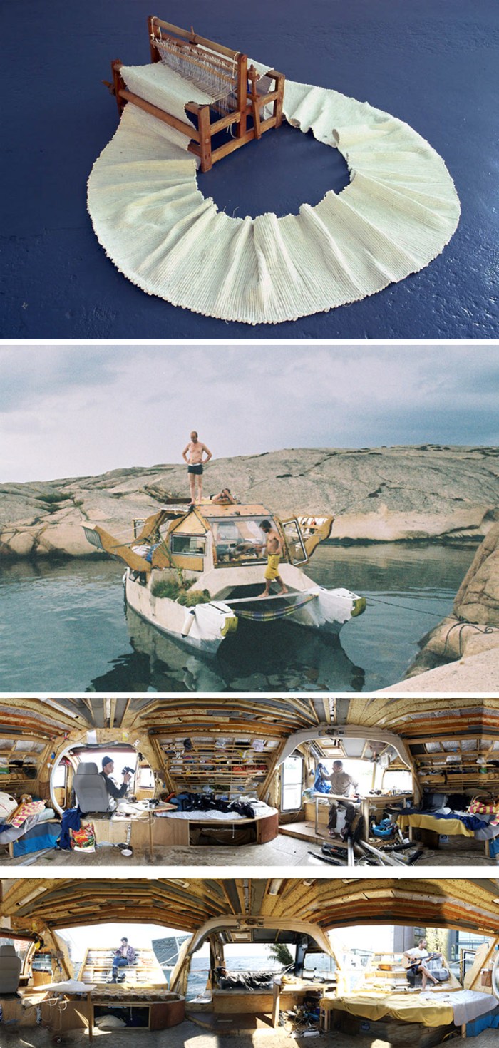 sculpture, avant garde art, diy, K.Y.S. Boat, Warsaw, interactive