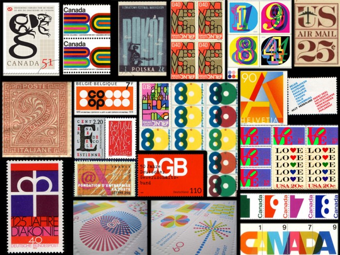 typography, stamps, postage stamps, mail, letters and number design