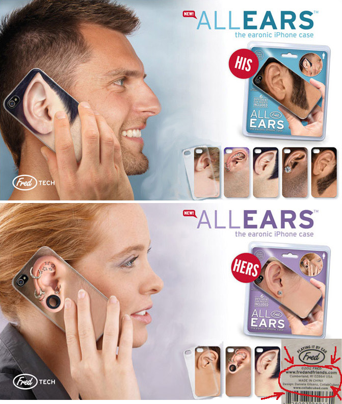 allears-FRED_collabcubed All Ears iPhone Cases, Fred, EARonic, collabcubed, fun gift, goofy, silly