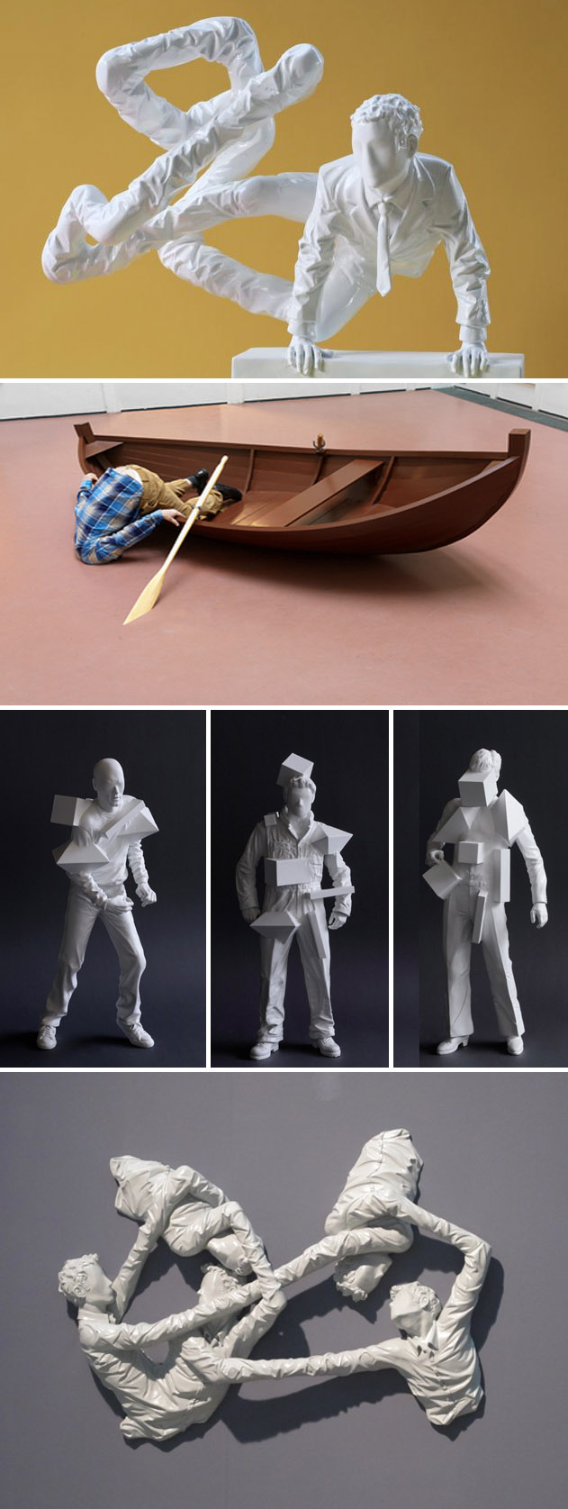 Florian_Hafele_Contortionist_Sculpture_collabcubed contemporary sculpture, contorted sculpture, Vienna art, contorted statues