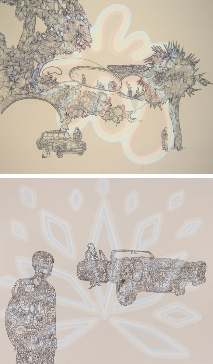 Paintings, 70s aesthetic, kaliedoscopic, stream of consciousness, pop art, doodles