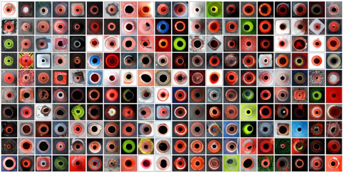 Traffic_Cones_Peter_Emerick_collabcubed Koan Grids, Peter Emerick, Photographs of traffic cones, traffic cone art, collabcubed