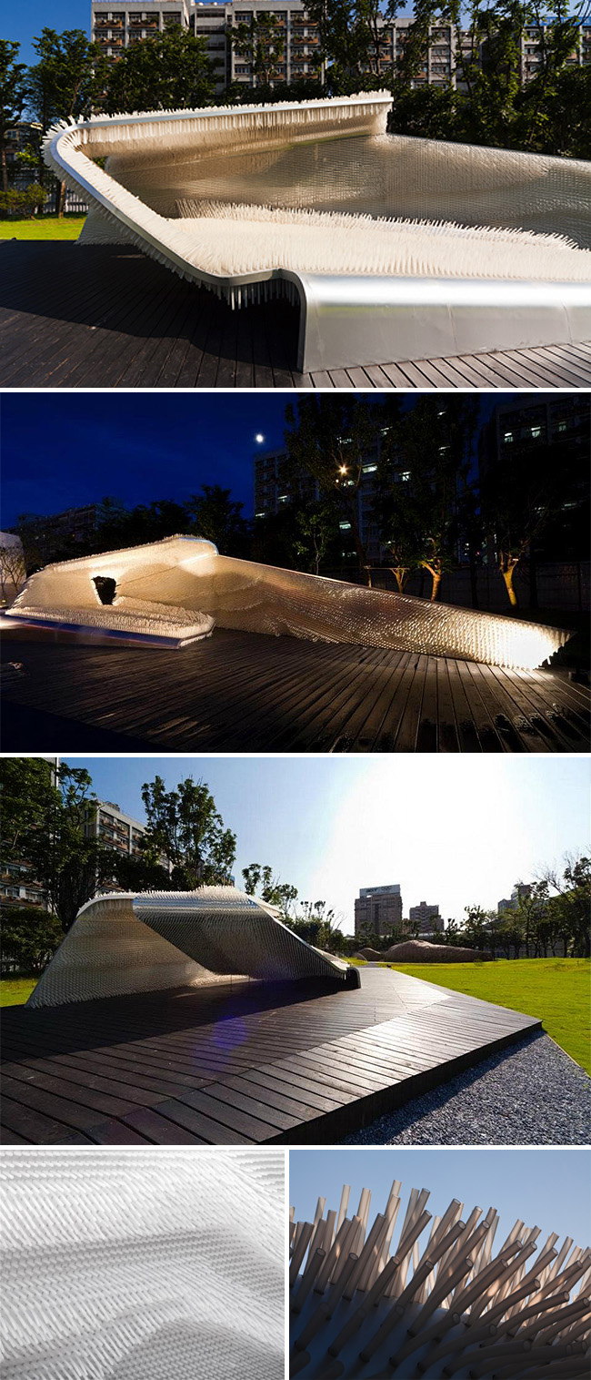 Architectural Installation, tactile, Taipei, Taiwan 2011, cool structure, interactive