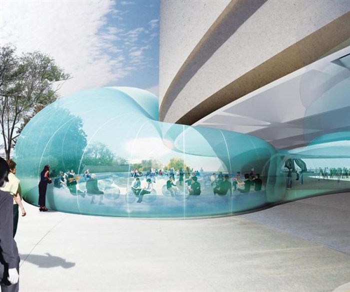 Temporary inflatable exhibit, peformance space, Hirshhorn Museum, Diller Scofidio and Renfro