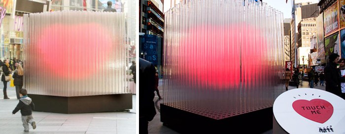Times Square, BIG Heart, Bjarke Ingels Group, Art Installation, cool, Light installation