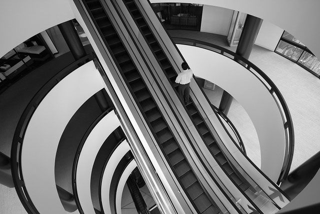 photography, escalators, cool images, stairs, escalator photos, flickr