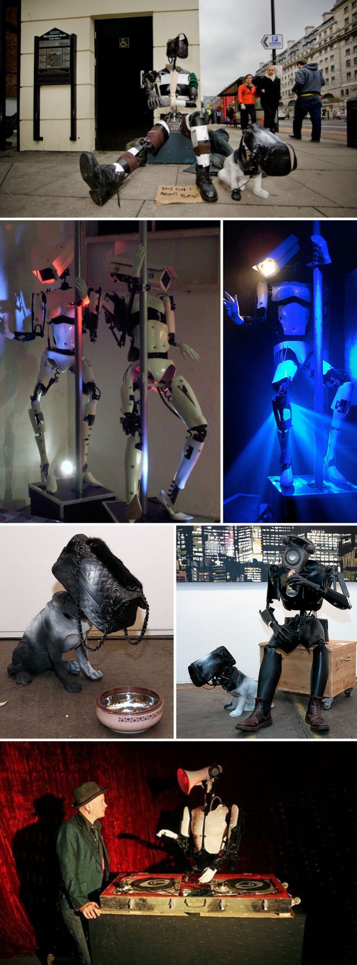 animated sculpture, sculpture made of scrap, junk, robots, rotterdam art fair 2012, collabcubed