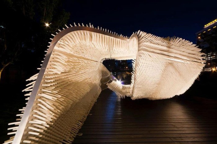 Architectural Installation, tactile, Taipei, Taiwan 2011, cool structure, interactive