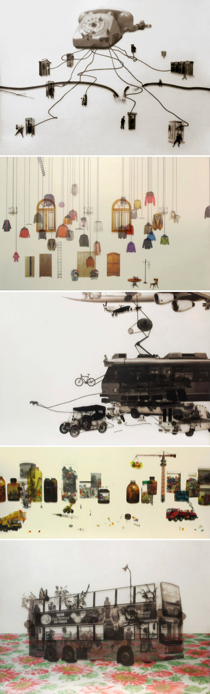 mixed media, Contemporary art from Hong Kong, Tang Kwok Hin, collage, collabcubed