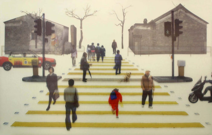 mixed media, Contemporary art from Hong Kong, Tang Kwok Hin, collage, collabcubed