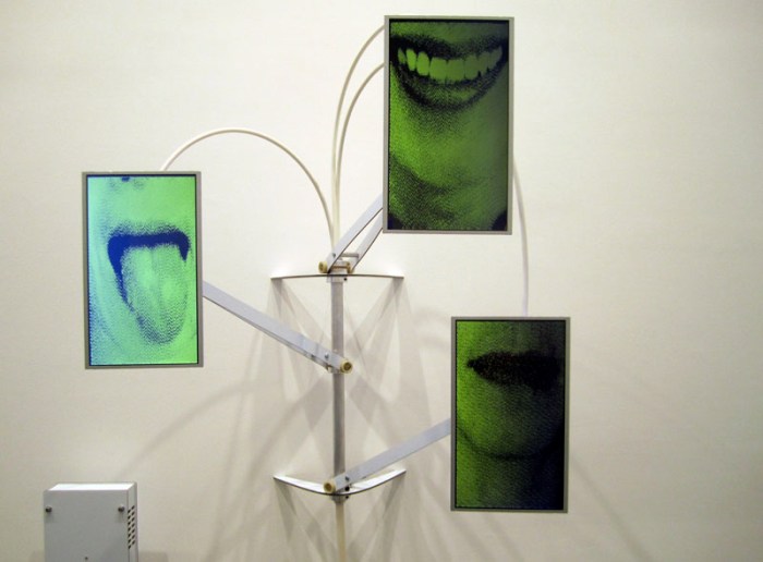 Alan_Rath_Skinetics_mouths_collabcubed Digital Video Sculptures, interactive art, Alan Rath, Techy Art, Anatomy, cool art