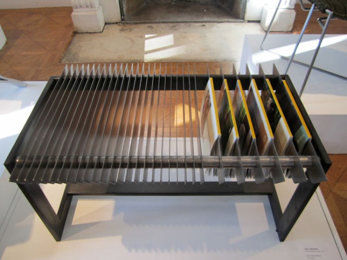 Brett Newman, Magazine Bench, RISD Senior ID Show 2012, furniture, industrial design