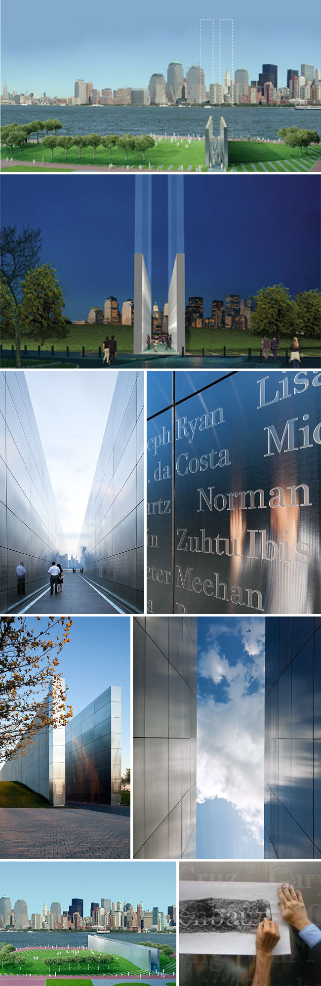 911 Memorial, New Jersey, Names, Frederic Schwartz Architects, Sculpture, landscape architecture