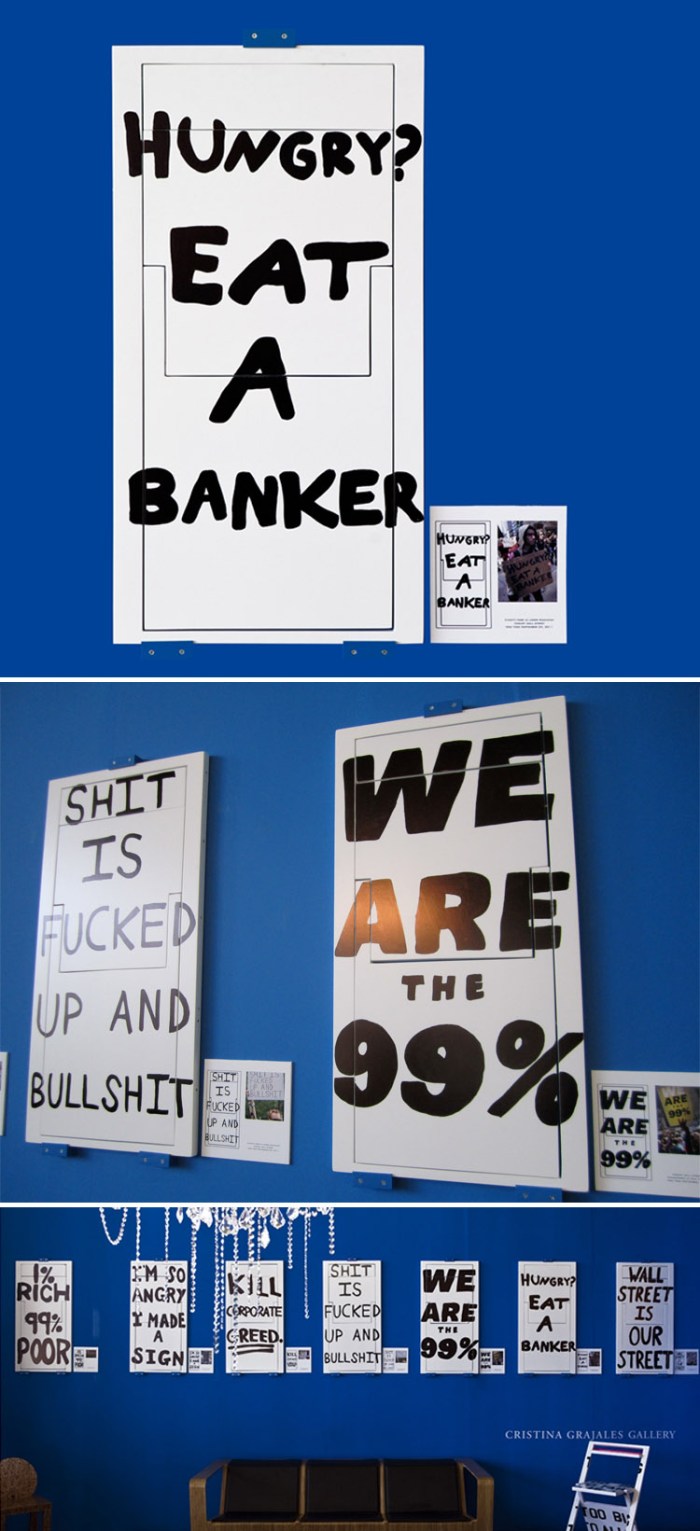 Occupy Wall Street Chairs, OWS, the 99 Percent, 99%, the 1%, Occupy Chairs, furniture design, contemporary art